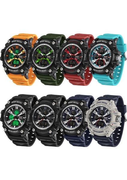 Erkekler Ectronic Watch Açık Hava Spor Saati Turuncu Turuncu (Yurt Dışından)