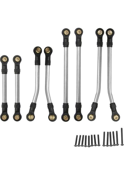 Adet Paslanmaz Çelik Yüksek Boşluk Süspansiyon Bağlantı Çubuğu Seti 9749 Traxxas TRX4M Trx4-M 1/18 Rc Araba Yükseltme Parçaları (Yurt Dışından)
