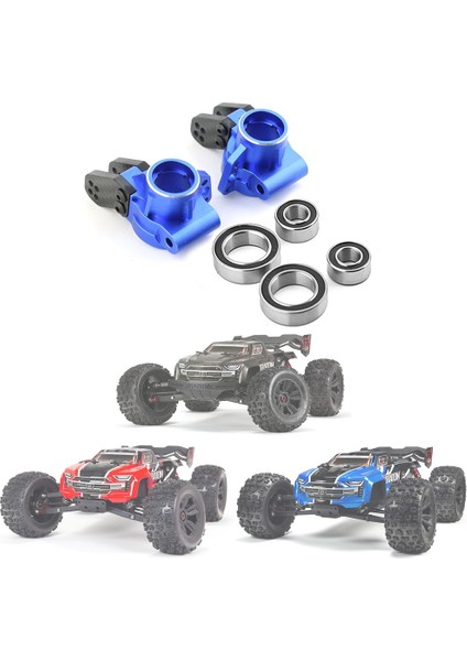 Metal Arka Göbek Taşıyıcı Direksiyon Mafsalı 1/8 Arrma Kraton Outcast Blx 6 S V5 Rc Araba Yükseltme Parçaları Aksesuarları, Mavi (Yurt Dışından) fırsatları