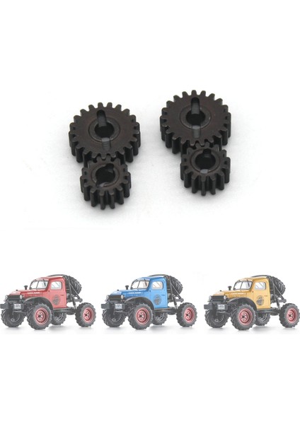 4 Adet Metal Çelik Portal Aks Portal Dişli Seti 21T 12T 1/24 Fms FCX24 Rc Paletli Araba Yükseltme Parçaları Aksesuarları (Yurt Dışından)