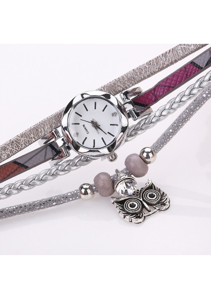 Retro Kabartmalı Çiçek Bileklik Quartz Saat Pembe (Yurt Dışından) fırsatları