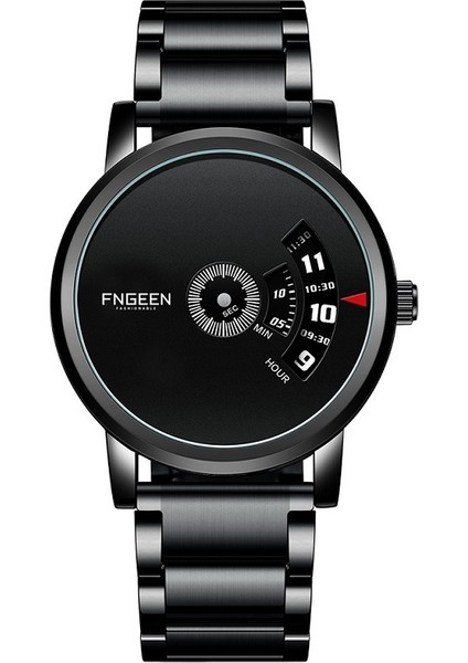 S230 Erkekler Işaretsiz Saat Siyah Çelik Siyah Yüzey Siyah Çelik Siyah Yüzey (Yurt Dışından)