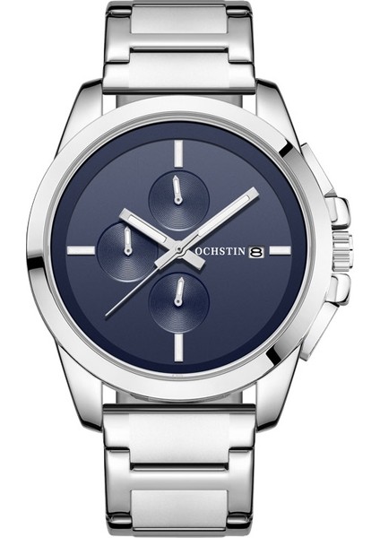 Quartz Erkek Saat Ochstın 6059C Mavi+Gümüş Mavi+Gümüş (Yurt Dışından)