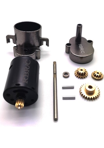 Wpl D12 D42 1/10 Rc Araba Yükseltme Parçaları Aksesuarları, Titanyum Için 370 Motorlu Metal Şanzıman Şanzıman (Yurt Dışından)