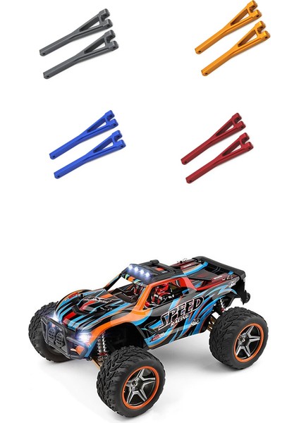 Wltoys 104009 12402-A Rc Araba Yükseltme Parçaları Aksesuarları Için Metal Arka Üst Süspansiyon Kolu, Kırmızı (Yurt Dışından) fiyatları