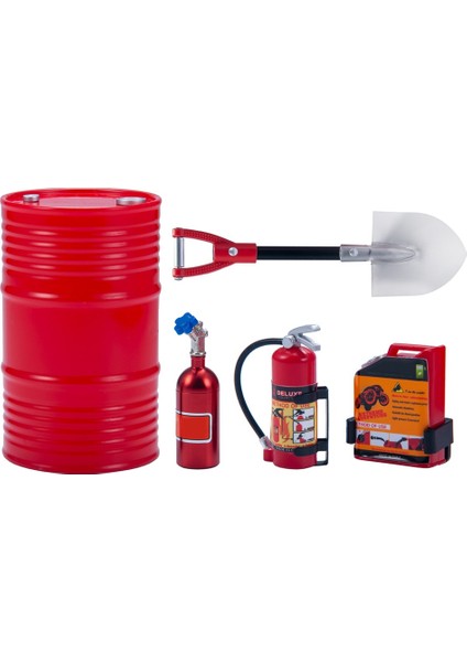 Adet Simülasyon Yakıt Tankı Kürek Yangın Söndürücü Dekorasyon 1/10 Rc Paletli Araba Eksenel SCX10 Traxxas Trx4 D90,1 (Yurt Dışından)