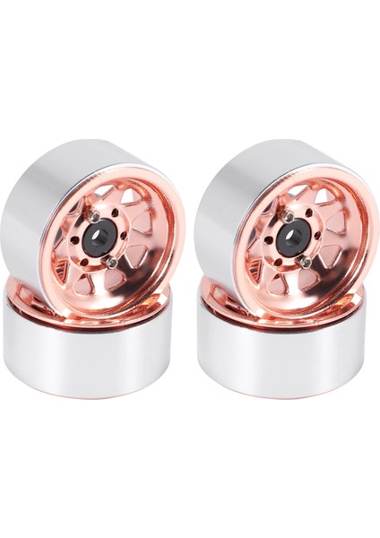 Çelik 1.0 Beadlock Jant Tekerlek Hub 1/24 Rc Paletli Araba Eksenel SCX24 Sürgü C10 Jeep Gladyatör Bronco, Bakır (Yurt Dışından) fiyatları