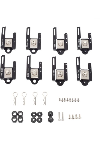 Pitch Ayarlanabilir Manyetik Araba Kabuk Sütun Görünmez Rc Manyetik Vücut Montaj Parçaları Trx4 SCX10 1/8 1/10 Rc Araba (Yurt Dışından) fiyatları