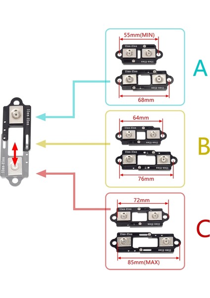 Pitch Ayarlanabilir Manyetik Araba Kabuk Sütun Görünmez Rc Manyetik Vücut Montaj Parçaları Trx4 SCX10 1/8 1/10 Rc Araba (Yurt Dışından) fırsatları