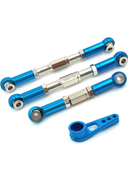 Wltoys 104009 104016 104018 12401 12402 12403 12409 Yükseltme Parçaları Için Metal Direksiyon Bağlantı Çubuğu Servo Çubuk Servo Korna Kolu, 3 (Yurt Dışından)