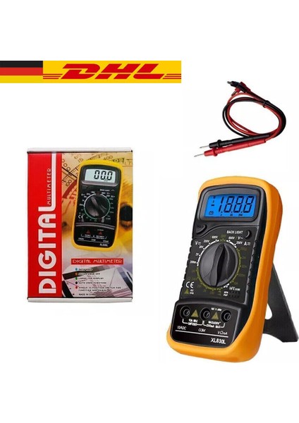 Dijital Multimetre Ac/dc Voltaj Akım Ölçer LCD Ekran (Yurt Dışından)