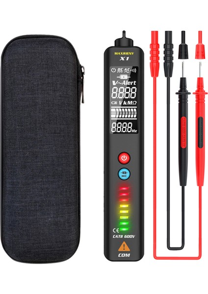 LCD Çift Modlu Voltaj Test Cihazı - Temasız LED Canlı Tel Dedektörü (Yurt Dışından)