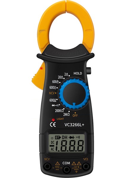 Dijital Pensmetre Ac Dc Voltaj Direnç Diyot Test Sarı (Yurt Dışından)