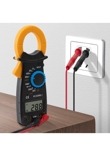Dijital Pensmetre Ac Dc Voltaj Direnç Diyot Test Sarı (Yurt Dışından)