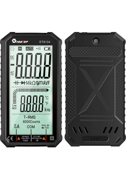 ET8134 Multimetre 4,7 Inç Hd LCD Taşınabilir Çok Fonksiyonlu Arka Aydınlatmalı (Yurt Dışından) modelleri