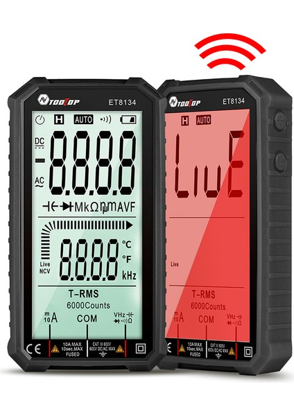ET8134 Multimetre 4,7 Inç Hd LCD Taşınabilir Çok Fonksiyonlu Arka Aydınlatmalı (Yurt Dışından) fırsatları