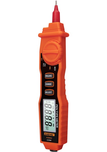 Aneng A3002 Kalem Multimetre 4000 Sayım Temasız Ac/dc Voltaj Test Cihazı - Arka Işık ve El Fenerli (Yurt Dışından)