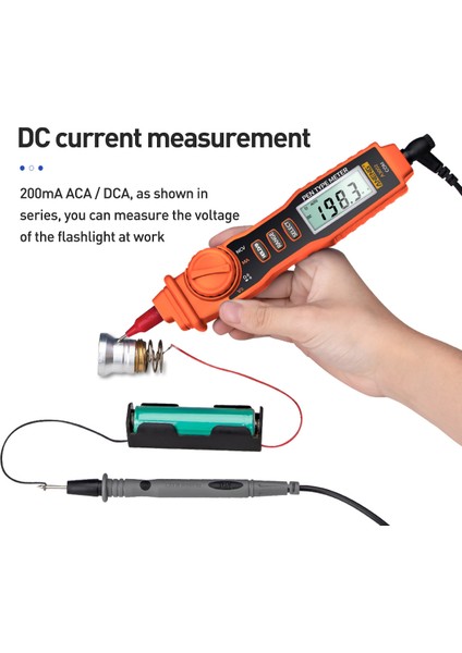 Aneng A3002 Kalem Multimetre 4000 Sayım Temasız Ac/dc Voltaj Test Cihazı - Arka Işık ve El Fenerli (Yurt Dışından) fiyatları