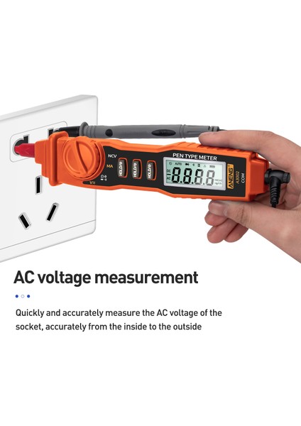 Aneng A3002 Kalem Multimetre 4000 Sayım Temasız Ac/dc Voltaj Test Cihazı - Arka Işık ve El Fenerli (Yurt Dışından) modelleri