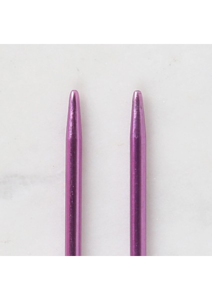 Cratfs 2, 5 mm 35 cm Mor Metal Örgü Şişi - Lr modelleri