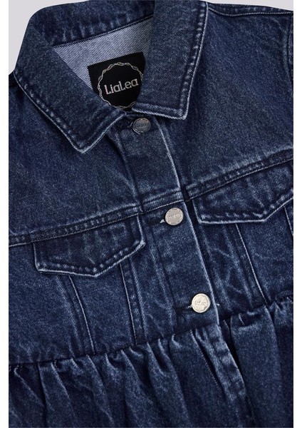 Bg Store Kız Çocuk Mavi Ceket modelleri