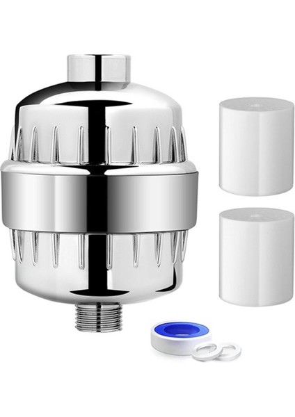 Sert Su Için 25 Kademeli Duş Filtresi, Kloru Gidermek Için Değiştirilebilir Filtreli Su Yumuşatıcı Duş Başlığı Filtresi (Yurt Dışından)