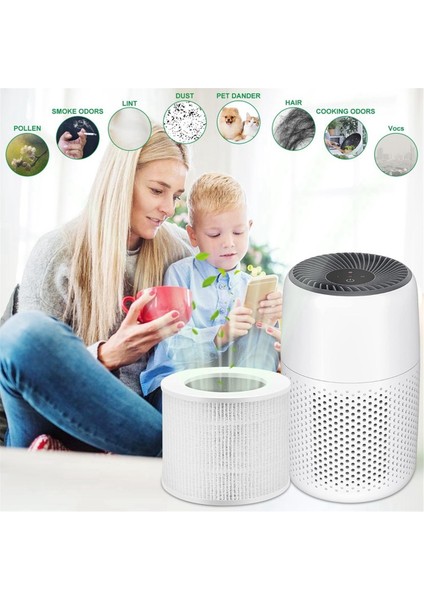 Levoıt 3 In 1 Hava Filtresi Için Çekirdek Mini Filtre Aktif Karbon Gerçek Hepa Filtre Değiştirme Vakum Parçaları (Yurt Dışından)