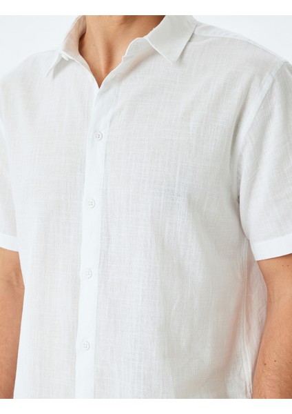 Kısa Kollu Pamuklu Regular Fit Klasik Gömlek indirimleri