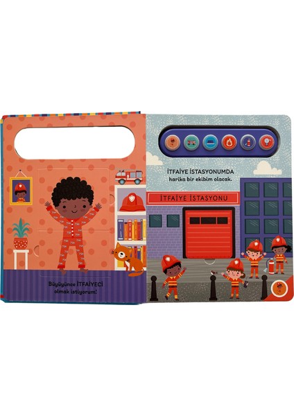 Işıklı ve Sesli Pencereli Kitabım - İtfaiyeci Olmak İstiyorum fiyatları