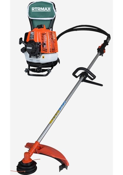 RTM9640 Benzinli Sırt Tipi Tırpan 63Cc 3.0Hp (Tırpan Bıçağı,Misina Başlığı,Tırpan Testeresi Hediye)