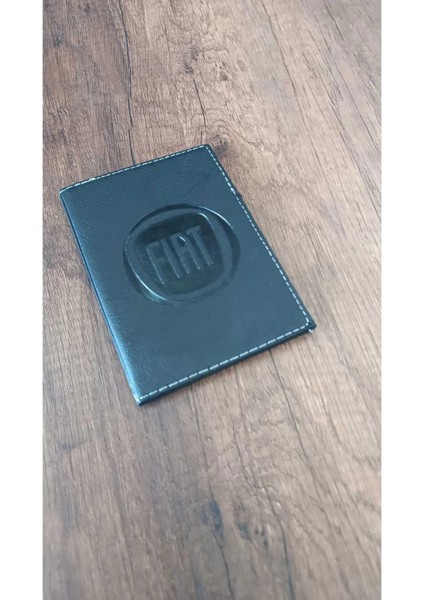 Fiat Deri Dikişli Araç Ruhsat Kılıfı Kabı Ruhsatlık Ruhsat Koruyucu