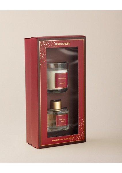 Répertoire Çubuklu Oda Kokusu ve Mum Seti - 200 ML/120 G