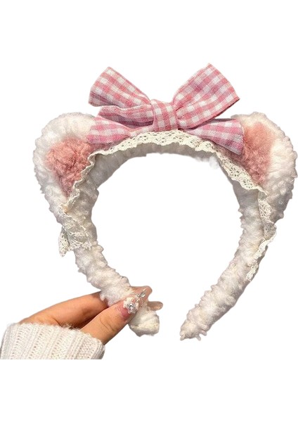 Yıka Yüz Makyajı Peluş Kafa Bandı Saç Bandı (Yurt Dışından)