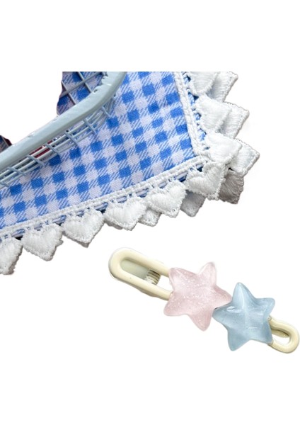 Dopamin Şeker Rengi Yıldız Saç Klipsi (Yurt Dışından)