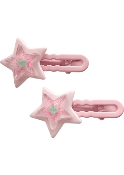 Dopamin Şeker Rengi Yıldız Saç Klipsi (Yurt Dışından)