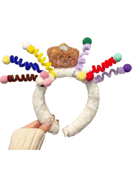 Yıka Yüz Makyajı Peluş Kafa Bandı Saç Bandı (Yurt Dışından)