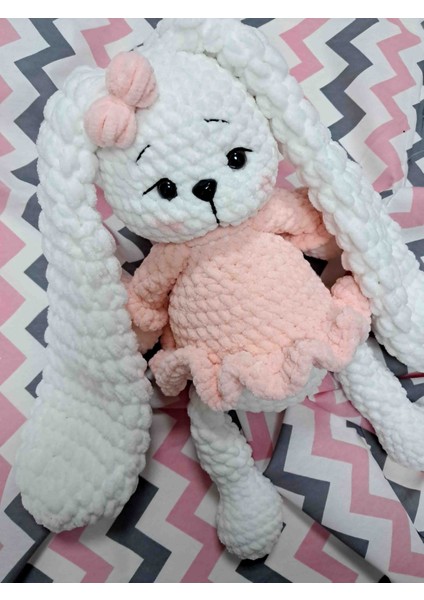 Amigurumi Kadife Tavşan 40 cm modelleri