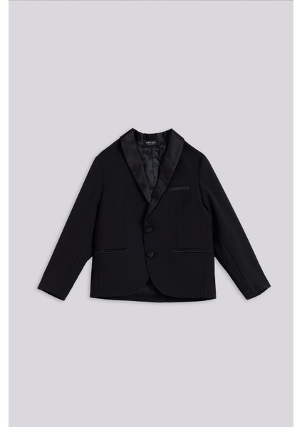 Bg Store Erkek Çocuk Siyah Ceket