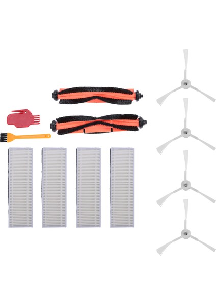 Xiaomi G1 Mi Robot Vakum Paspas Temel Hepa Filtre Yan Fırça Ana Fırça Mijia Temizleyici Yedek Aksesuarlar (Yurt Dışından)