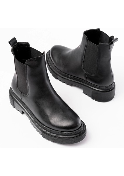 Siyah Lastikli Günlük Kadın Bot indirimleri