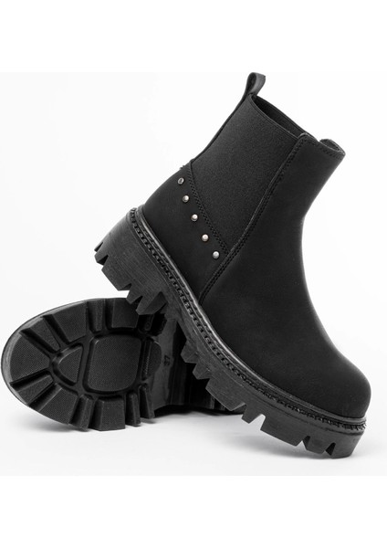 Siyah Zümrüt Lastikli Günlük Kadın Bot fırsatları