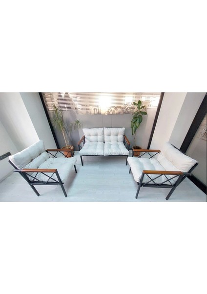 Balkon-Bahçe-Kafe Çay Seti Koltuk Oturma Takımı-Oturma Grubu Miami