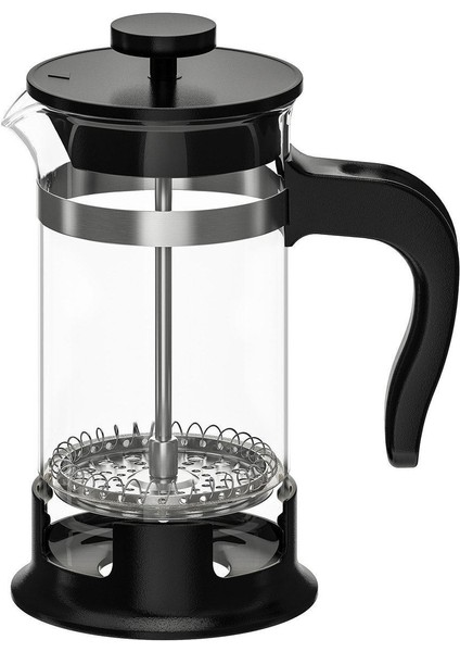 French Press 0,4 Litre Cam/paslanmaz Çelik Yükseklik: 17 cm Çap: 8 cm