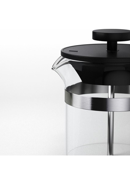 French Press 0,4 Litre Cam/paslanmaz Çelik Yükseklik: 17 cm Çap: 8 cm indirimleri