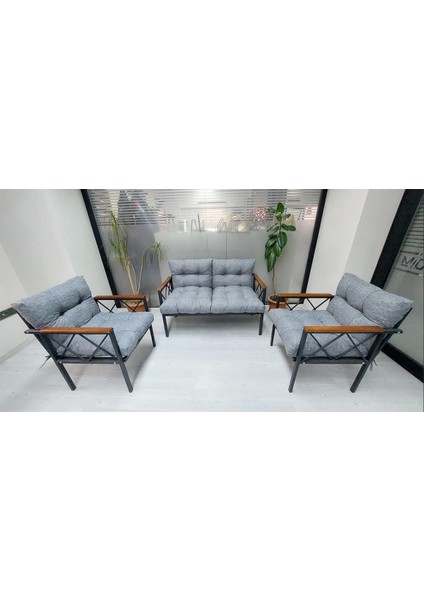 Balkon-Bahçe-Kafe Çay Seti Koltuk Oturma Takımı-Oturma Grubu Miami