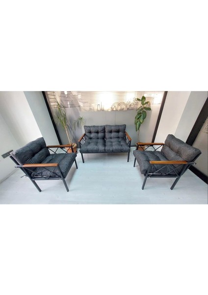 Balkon-Bahçe-Kafe Çay Seti Koltuk Oturma Takımı-Oturma Grubu Miami