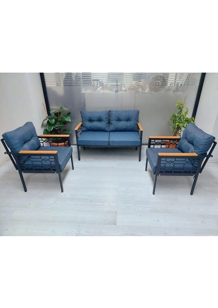 Inci Balkon-Bahçe-Kafe Çay Seti Koltuk Oturma Takımı-Oturma Grubu