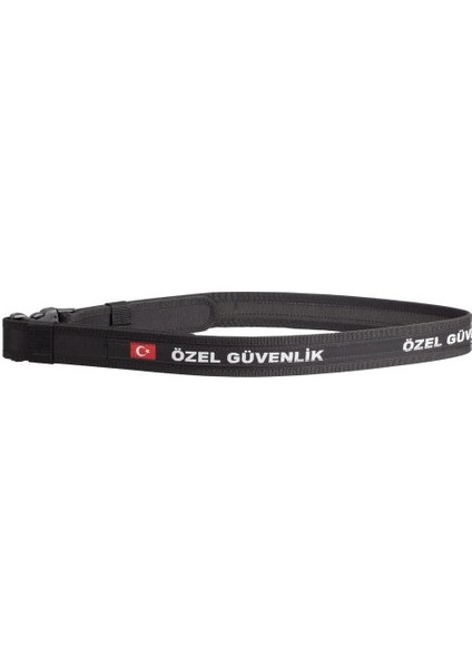 Siyah Özel Güvenlik Yazılı Palaska