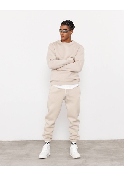 Bisiklet Yaka Basic Sweatshirt
