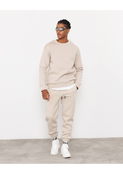 Bisiklet Yaka Basic Sweatshirt fiyatları